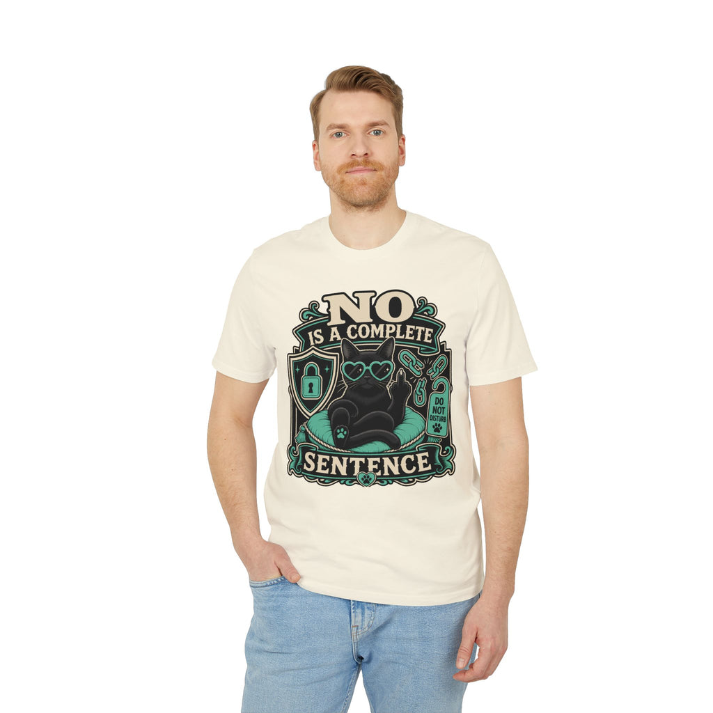 No Is A Complete Sentence Self-Care Cat Bonnie T-Shirt