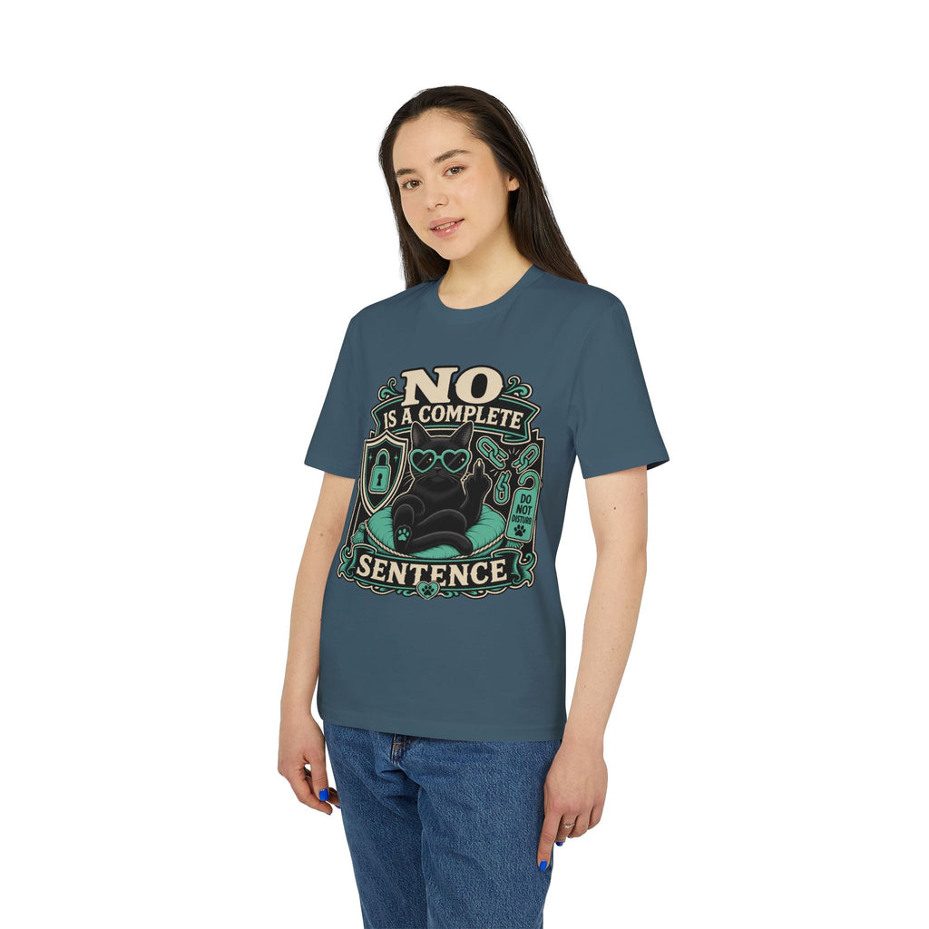 No Is A Complete Sentence Self-Care Cat Bonnie T-Shirt