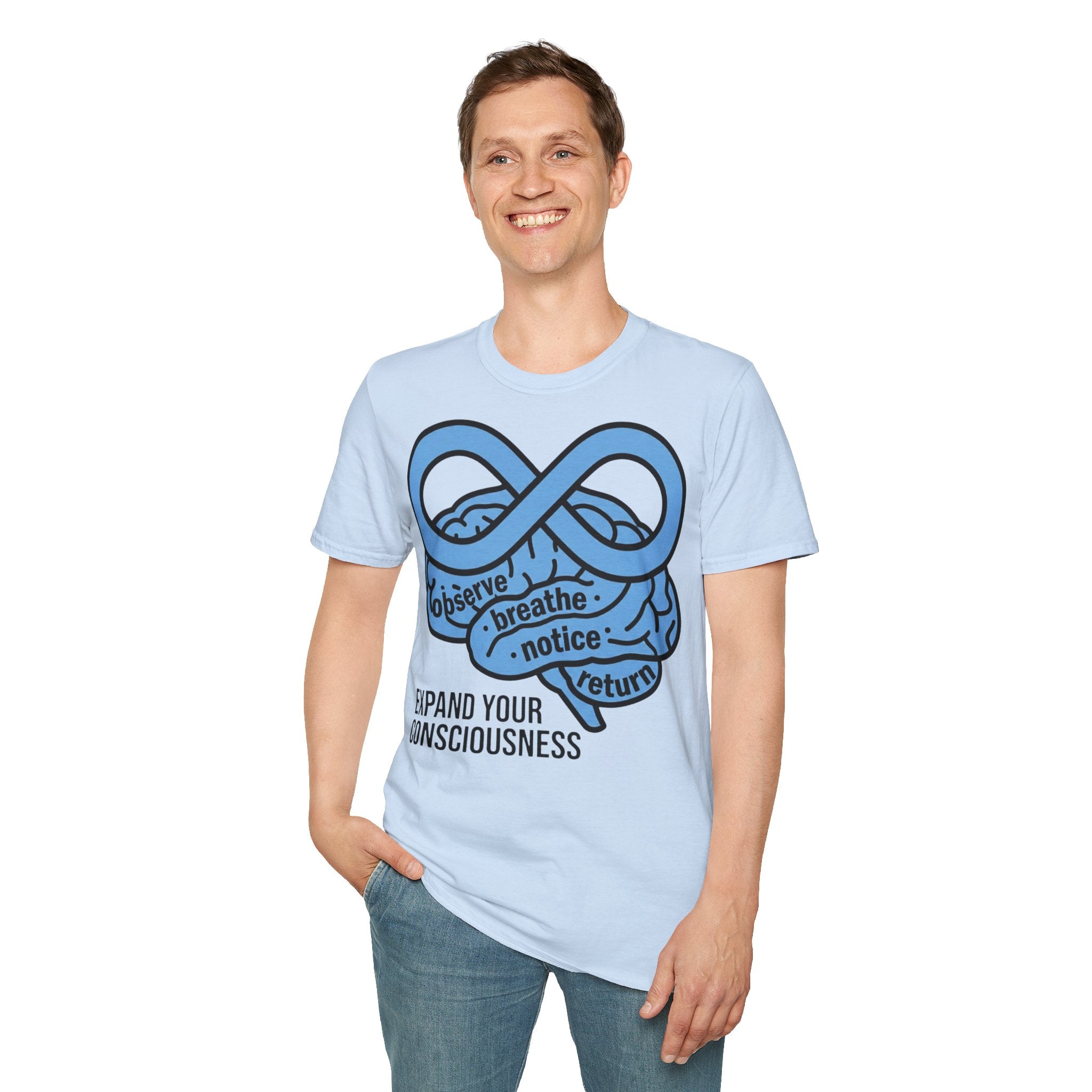 Observe Breathe Notice Return Expand Your Consciousness Awareness T-Shirt
