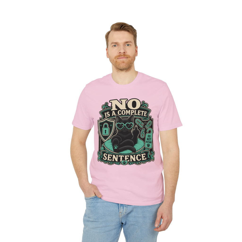No Is A Complete Sentence Self-Care Cat Bonnie T-Shirt