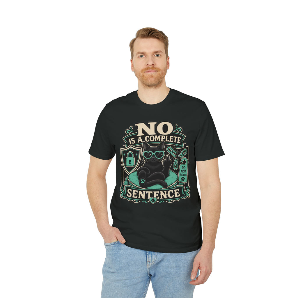 No Is A Complete Sentence Self-Care Cat Bonnie T-Shirt