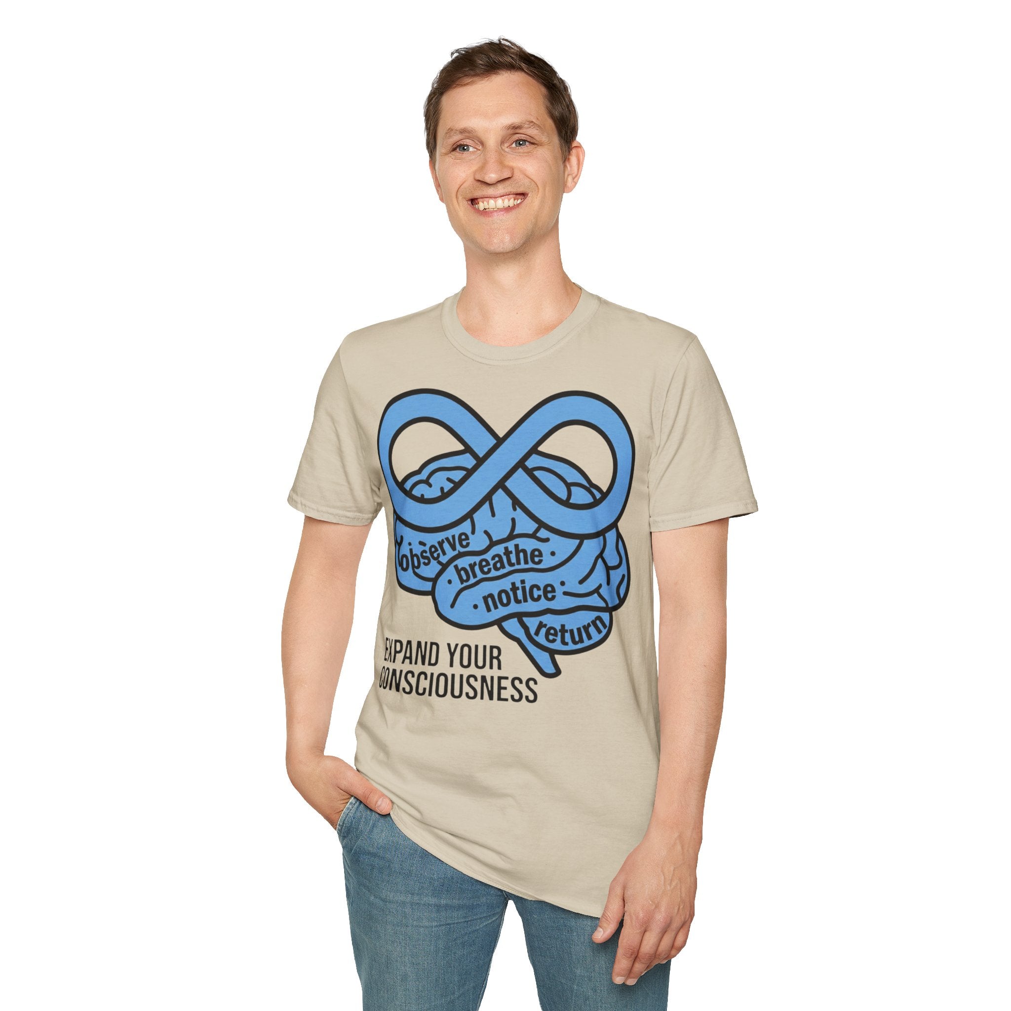 Observe Breathe Notice Return Expand Your Consciousness Awareness T-Shirt