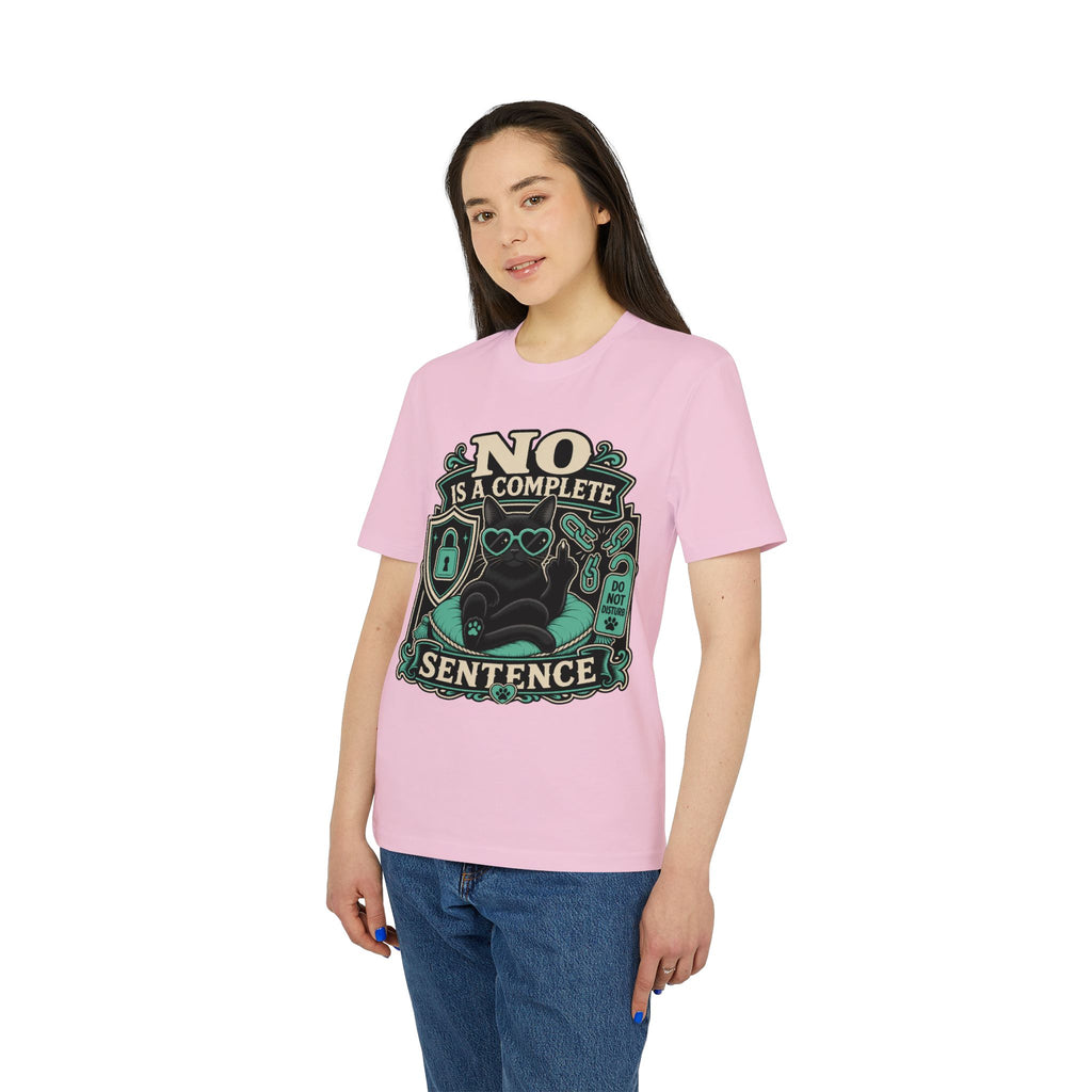 No Is A Complete Sentence Self-Care Cat Bonnie T-Shirt