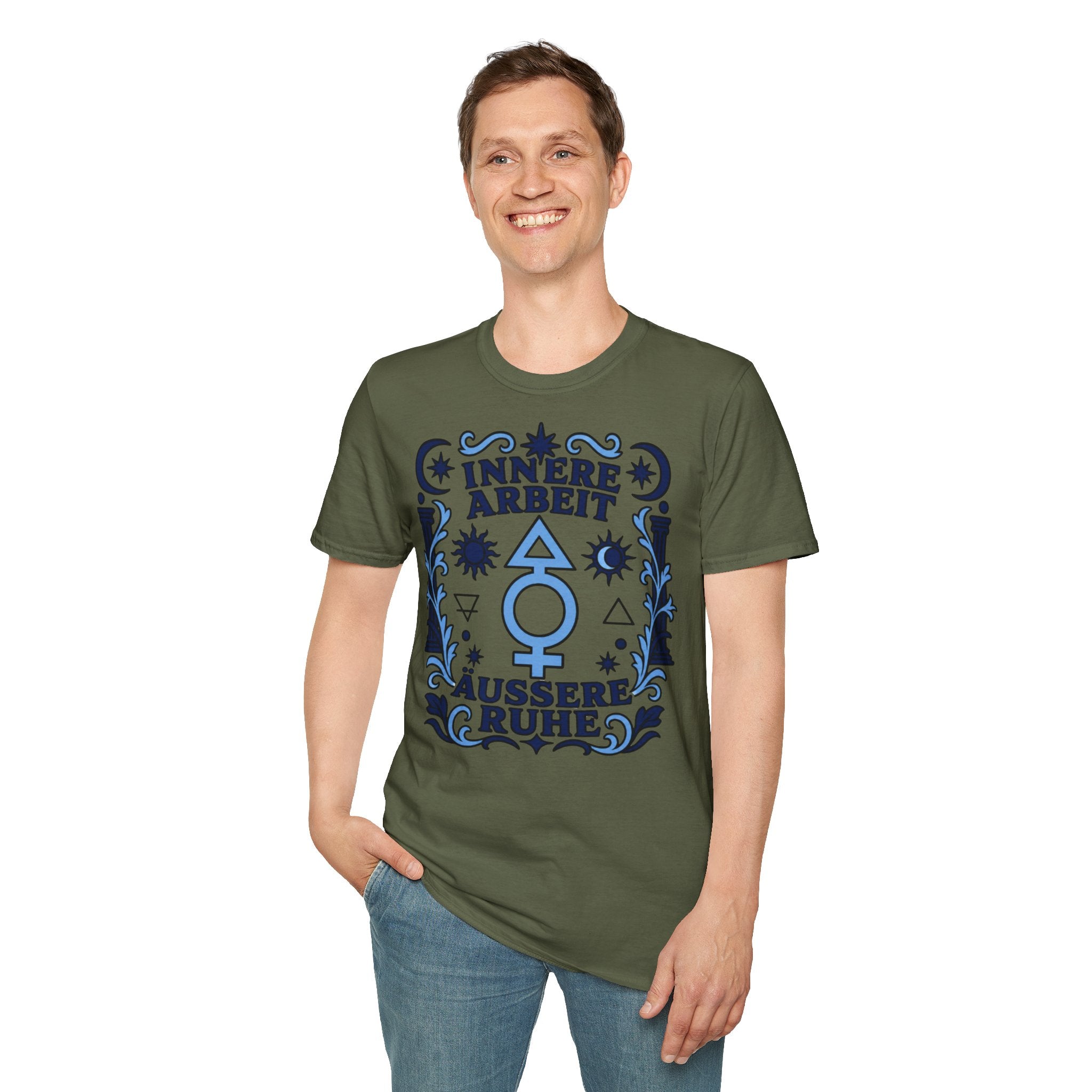 Innere Ruhe Äußere Arbeit Awareness T-Shirt