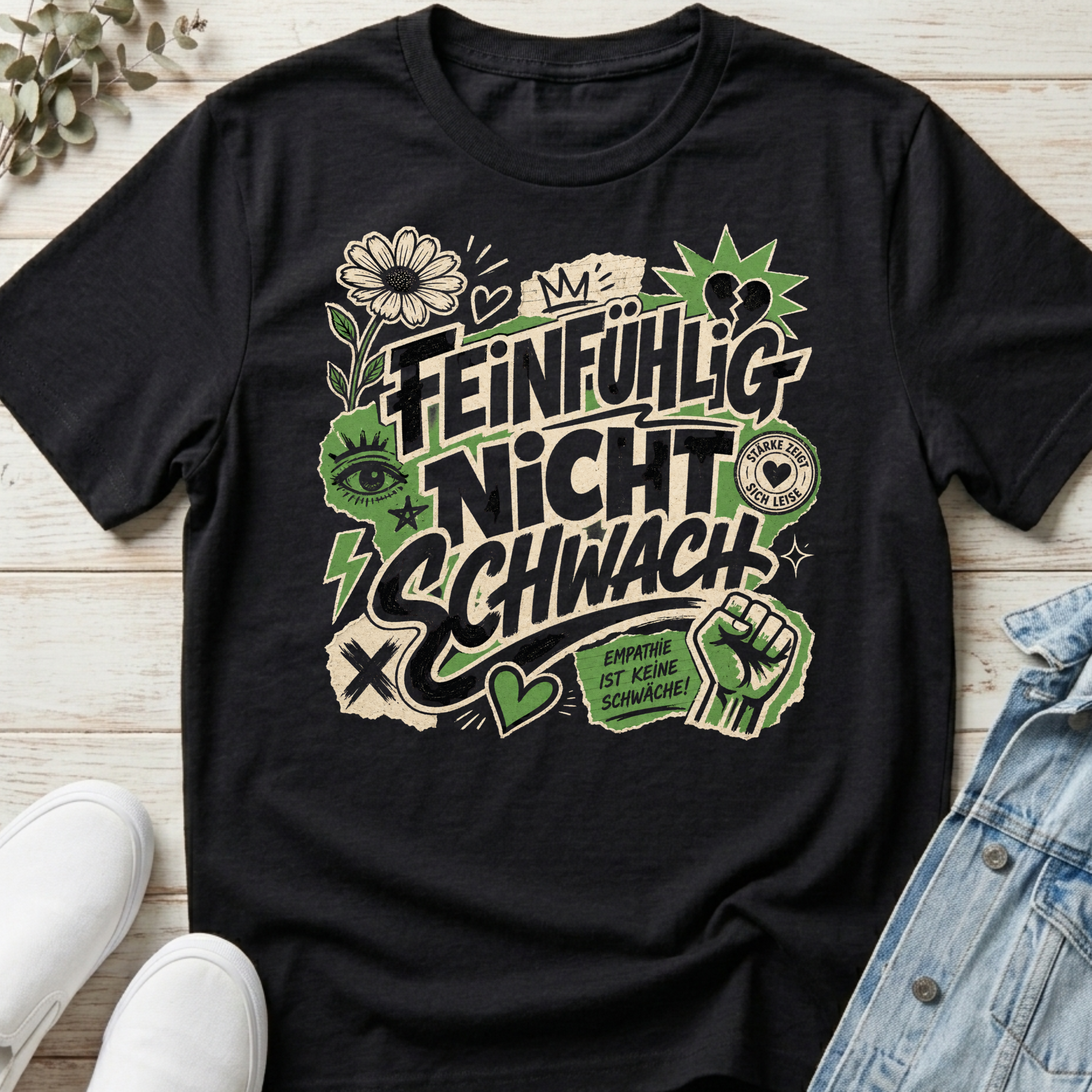 Feinfühlig Nicht Schwach Empath T-Shirt