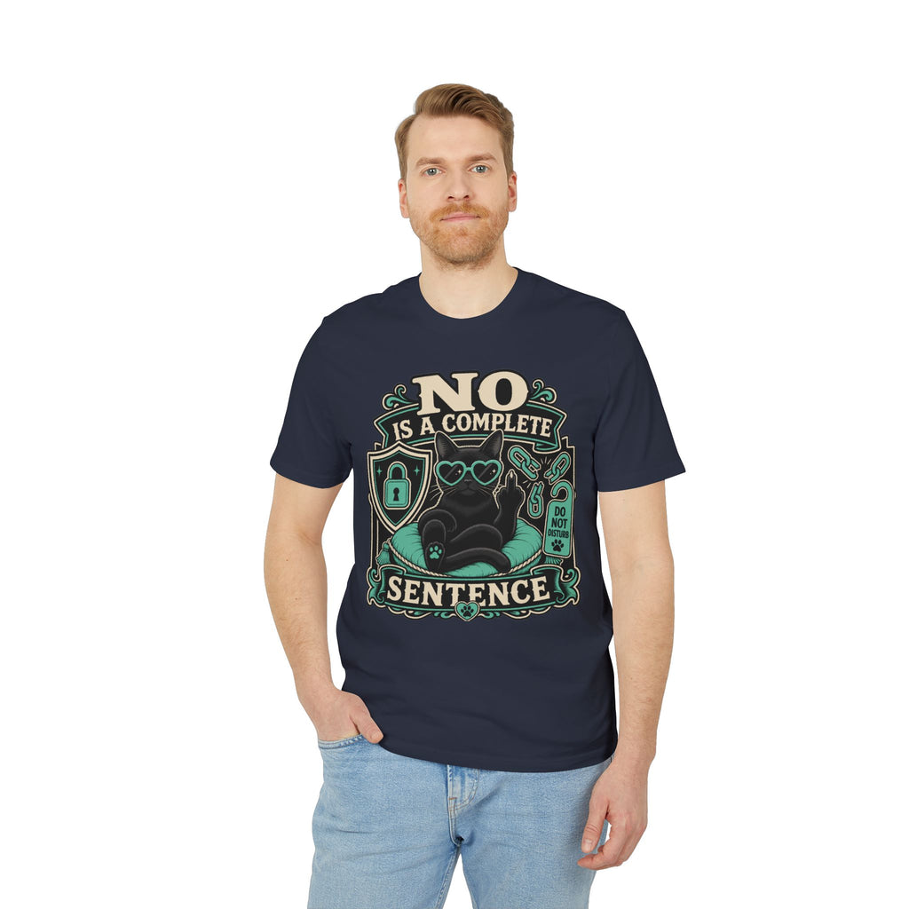 No Is A Complete Sentence Self-Care Cat Bonnie T-Shirt