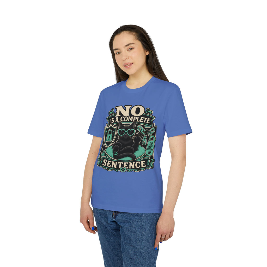 No Is A Complete Sentence Self-Care Cat Bonnie T-Shirt