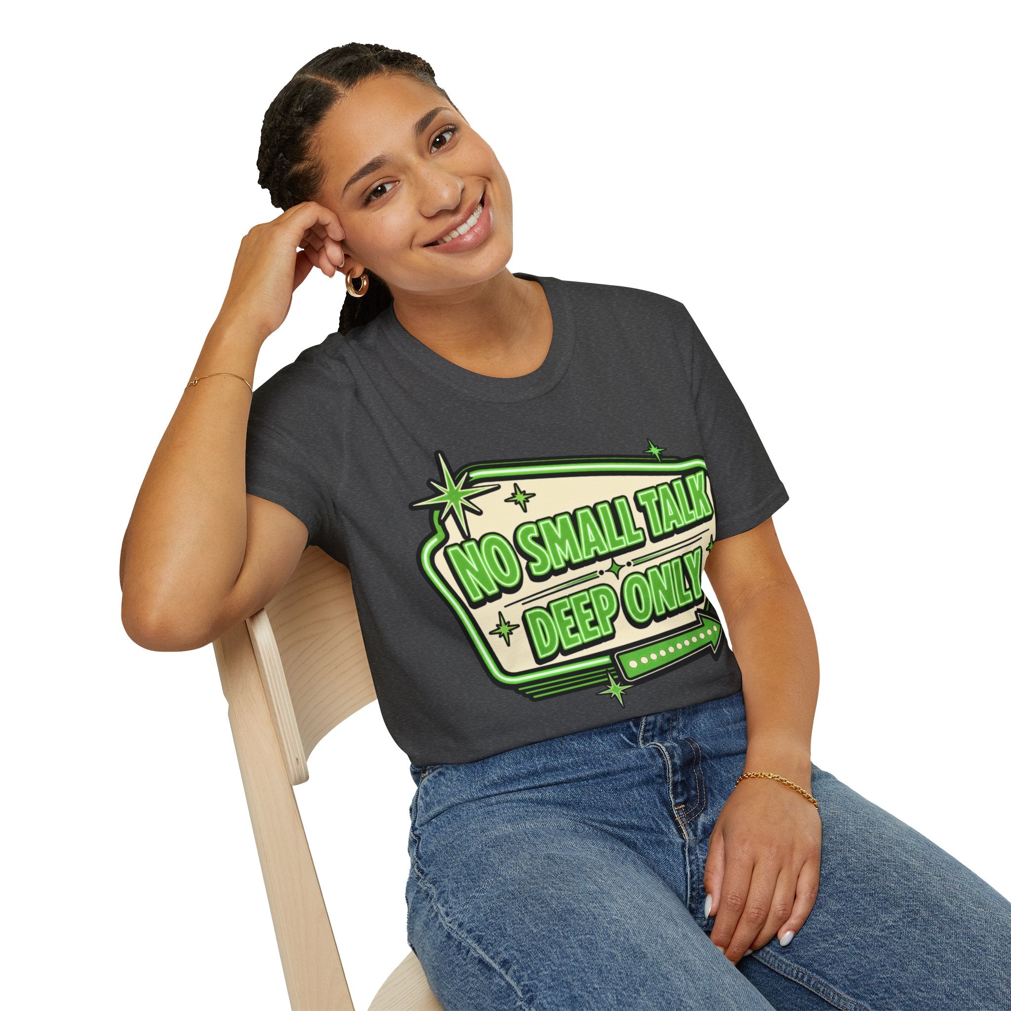 No Small Talk Deep Only Empath T-Shirt