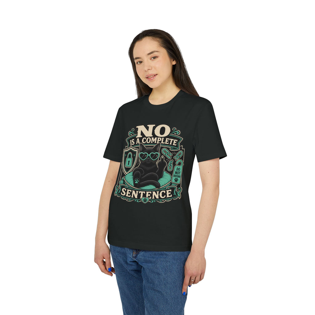 No Is A Complete Sentence Self-Care Cat Bonnie T-Shirt
