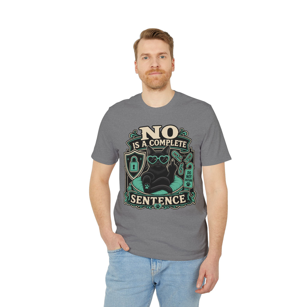 No Is A Complete Sentence Self-Care Cat Bonnie T-Shirt