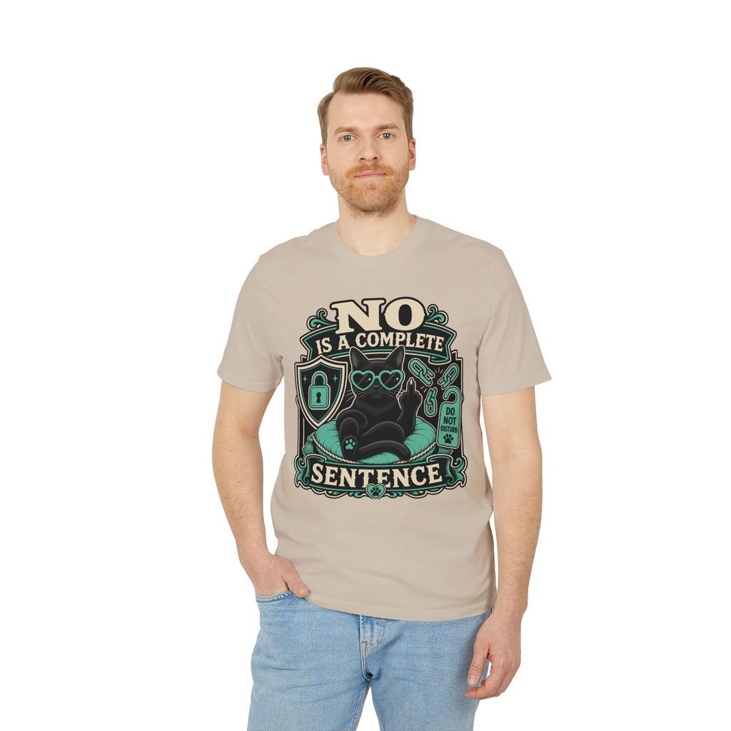 No Is A Complete Sentence Self-Care Cat Bonnie T-Shirt