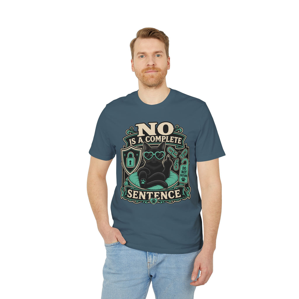 No Is A Complete Sentence Self-Care Cat Bonnie T-Shirt